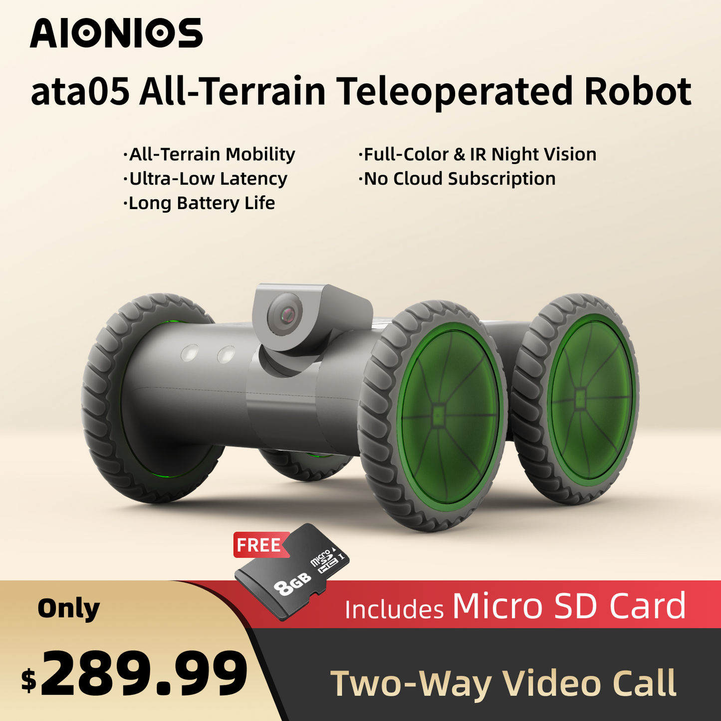 Aionios | ata05 All-Terrain Teleoperated Robot*1